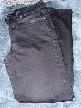 American Eagle Outfitters Men's Black Slim Straight Jeans